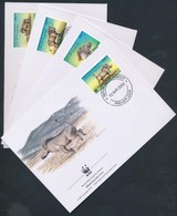 2000 WWF: Vaddisznó Sor Mi 678-681 4 FDC-n - Andere & Zonder Classificatie