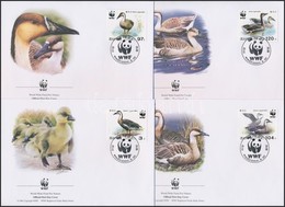 2004 WWF: Hattyúlúd Sor 4 Db FDC-n Mi 4823-4826 - Sonstige & Ohne Zuordnung