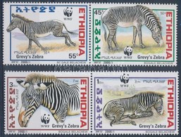 ** 2001 WWF Zebrák 2 Pár + 4 FDC Mi 1704-1707 - Sonstige & Ohne Zuordnung