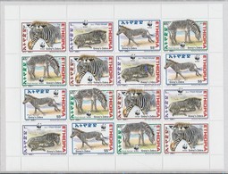 ** 2001 WWF: Grévy-zebra Kisív Mi 1704-1707 - Sonstige & Ohne Zuordnung