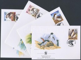 2002 WWF Pingvinek Sor Mi 855-858 4 FDC - Autres & Non Classés