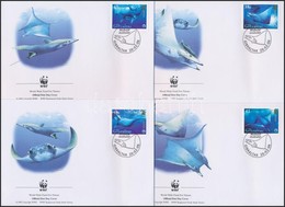 2006 WWF: Óriás Rája Sor 4 Db FDC-n Mi 1150-1153 - Andere & Zonder Classificatie