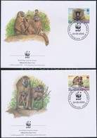 2000 WWF Majmok Sor 4 FDC-én - Autres & Non Classés