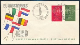 ** 1959 Europa CEPT Sor FDC,
Europa CEPT Set FDC
Mi 735-736 - Autres & Non Classés