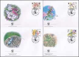 2004 WWF: Rovarok Sor 4 Db FDC-n Mi 3173-3176 - Autres & Non Classés