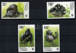 ** 2002 WWF: Gorillák Sor Mi 1708-1711 - Other & Unclassified
