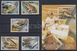 ** 2001 Víziállatok Sor Mi 4366-4370 + Blokk 167 + 3 FDC - Andere & Zonder Classificatie