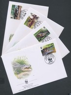 2003 WWF Rombuszkrokodil Sor Mi 4553-4556 4 FDC - Autres & Non Classés