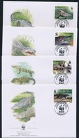 ** 2003 WWF: Krokodil Sor Mi 4553-4556 + 4 FDC - Other & Unclassified