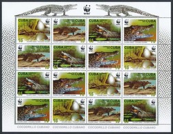** 2003 WWF: Kubai Krokodil Kisív Mi 4553-4556 - Autres & Non Classés
