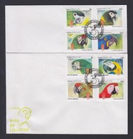 2009 Papagájok Sor Mi 5272-5279 2 Db FDC-n - Andere & Zonder Classificatie