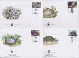 2004 WWF: Teknősök Sor Mi 1927-1930 4 FDC-n - Sonstige & Ohne Zuordnung