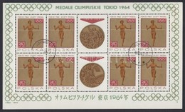 O 1964 Tokiói Olimpia érmesei Kisívsor Mi 1623-1630 - Andere & Zonder Classificatie