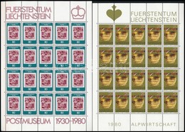 ** 1980 Postamúzeum Mi 750 Kisív +  Mi 747-749 Kisívsor (Mi EUR 82.-) - Autres & Non Classés