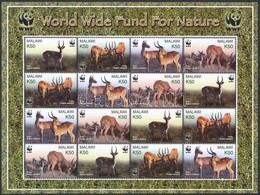 ** 2003 WWF: Puku Mocsári Antilop Kisív Mi 721-724 - Sonstige & Ohne Zuordnung