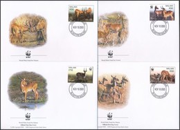 2003 WWF: Puku Mocsári Antilop Sor Mi 721-724 4 Db FDC-n - Sonstige & Ohne Zuordnung