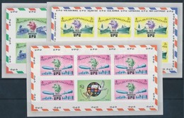 ** 1974 100 éves Az UPU Kisívsor Mi 514-519 B - Andere & Zonder Classificatie