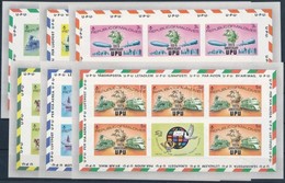 ** 1974 100 éves Az UPU Vágott Kisívsor Mi 514-519 - Andere & Zonder Classificatie