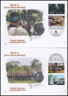 2002 WWF Afrikai Elefánt Szelvényes Sor 4 FDC-n Mi 2393-2396 - Andere & Zonder Classificatie