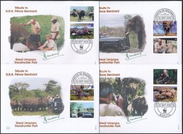 2002 WWF: Afrikai Elefánt Sor Mi 2393-2396 6 Db FDC-n - Andere & Zonder Classificatie