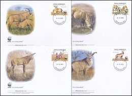 2010 WWF: Fakó Lóantilop Sor Mi 3658-3661 4 Db FDC-n - Altri & Non Classificati