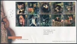 2004 Erdei állatok Tízestömb Mi 2236-2245 FDC - Sonstige & Ohne Zuordnung