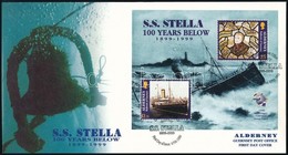 1995 "Stella" Gőzhajó, UPU Blokk FDC,
"Stella" Steamboat UPU Block FDC
Mi 5 - Autres & Non Classés