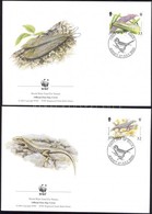 2004 WWF Védett állatok Sor 4 FDC-n Mi 1143-1146 - Sonstige & Ohne Zuordnung