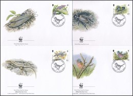 2004 WWF: Veszélyeztetett állatok Sor 4 Db FDC-n Mi 1143-1146 - Sonstige & Ohne Zuordnung