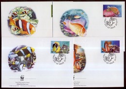 2003 WWF Halak Sor 4 FDC-n Mi 553-556 - Andere & Zonder Classificatie