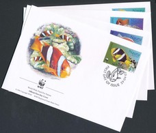 2003 WWF: Halak Sor Mi 553-556 4 Db FDC-n - Sonstige & Ohne Zuordnung