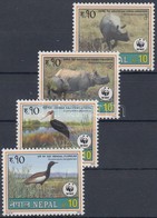 ** 2000 WWF Ritka állatok Sor + 4 FDC Mi 718-721 - Andere & Zonder Classificatie