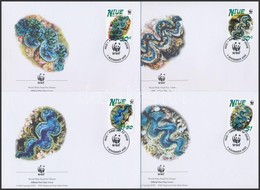 2002 WWF Kagylók Sor 4 Db FDC-n Mi 973-976 - Autres & Non Classés