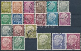 O 1954 Theodor Heuss Mi 177-196 (min. Mi EUR 28 ,-) - Andere & Zonder Classificatie