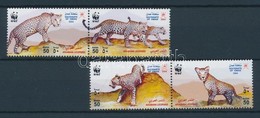 ** 2004 WWF: Arab Leopárd Sor + Kisív Mi 590-593 - Sonstige & Ohne Zuordnung