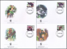 2003 WWF: Fakúszó Kenguru Sor Mi 1017-1020 4 Db FDC-n - Andere & Zonder Classificatie