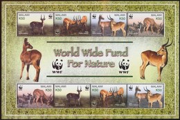 ** 2003 WWF: Puku Mocsáriantilop Kisív Mi 721-724 - Sonstige & Ohne Zuordnung