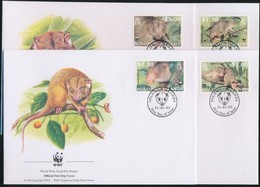 2002 WWF Hegyi Kuszkusz Sor Mi 1062-1065 4 FDC - Sonstige & Ohne Zuordnung