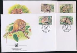 2002 WWF Hegyi Kuszkusz Sor Mi 1062-1065 4 FDC - Sonstige & Ohne Zuordnung