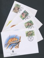 2002 WWF Szürke Kuszkusz Sor Mi 1062-1065 4 FDC - Sonstige & Ohne Zuordnung