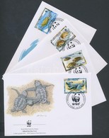 2001 WWF Fattyúteknős Sor Mi 1899-1902 4 FDC - Autres & Non Classés