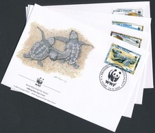 2001 WWF Teknősök Sor 4 Db FDC-n Mi 1899-1902 - Autres & Non Classés