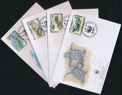 2001 WWF Teknősök Sor Mi 1899-1902 4 FDC - Sonstige & Ohne Zuordnung