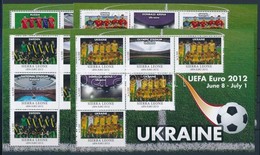 ** 2012 UEFA Labdarúgó Európa Bajnokság 16 Db-os ívsor A Résztvevő Országok Csapataival - Other & Unclassified
