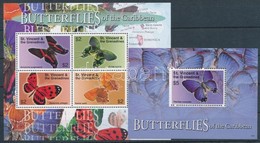 ** 2007 Lepkék Kisív + Blokk Mi 6361-6364 + 675 - Andere & Zonder Classificatie