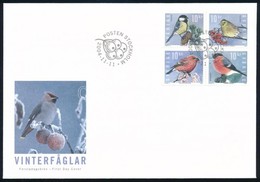 2004 Énekes Madarak Sor Mi 2439-2442 FDC-n - Andere & Zonder Classificatie