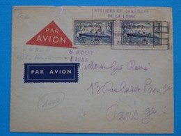 R2- La Baule-Paris 8/8/35 EBL Cachet Maurice MORIN - 1927-1959 Lettres & Documents