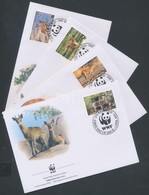 2001 WWF Őshonos Antilopfajták Sor Mi 702-705 4 FDC - Andere & Zonder Classificatie