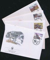 2005 WWF állatok Sor Mi 392-395 A 4 FDC - Autres & Non Classés