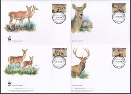 2009 WWF: Afgán Gímszarvas Sor Mi 527-530 A 4 Db FDC-n - Sonstige & Ohne Zuordnung